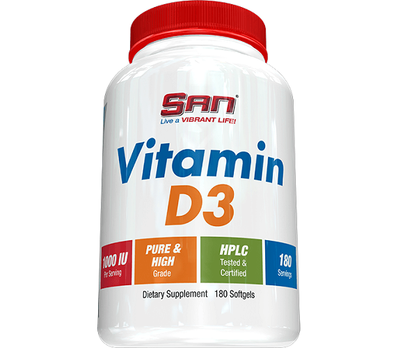 

Витамин Д3 SAN Vitamin D3 1000 IU (180 капс) (334157)