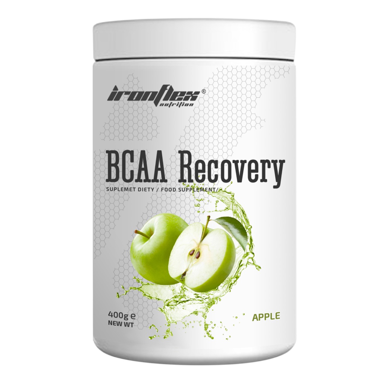 

BCAA аминокислоты IronFlex BCAA Recovery 400 грамм Яблоко (334548-5)