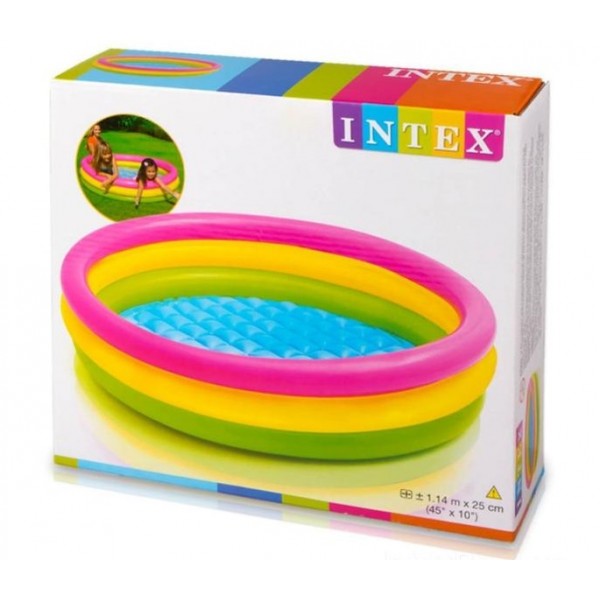 

Детский надувной бассейн Intex Радуга 114х26 см (57412)