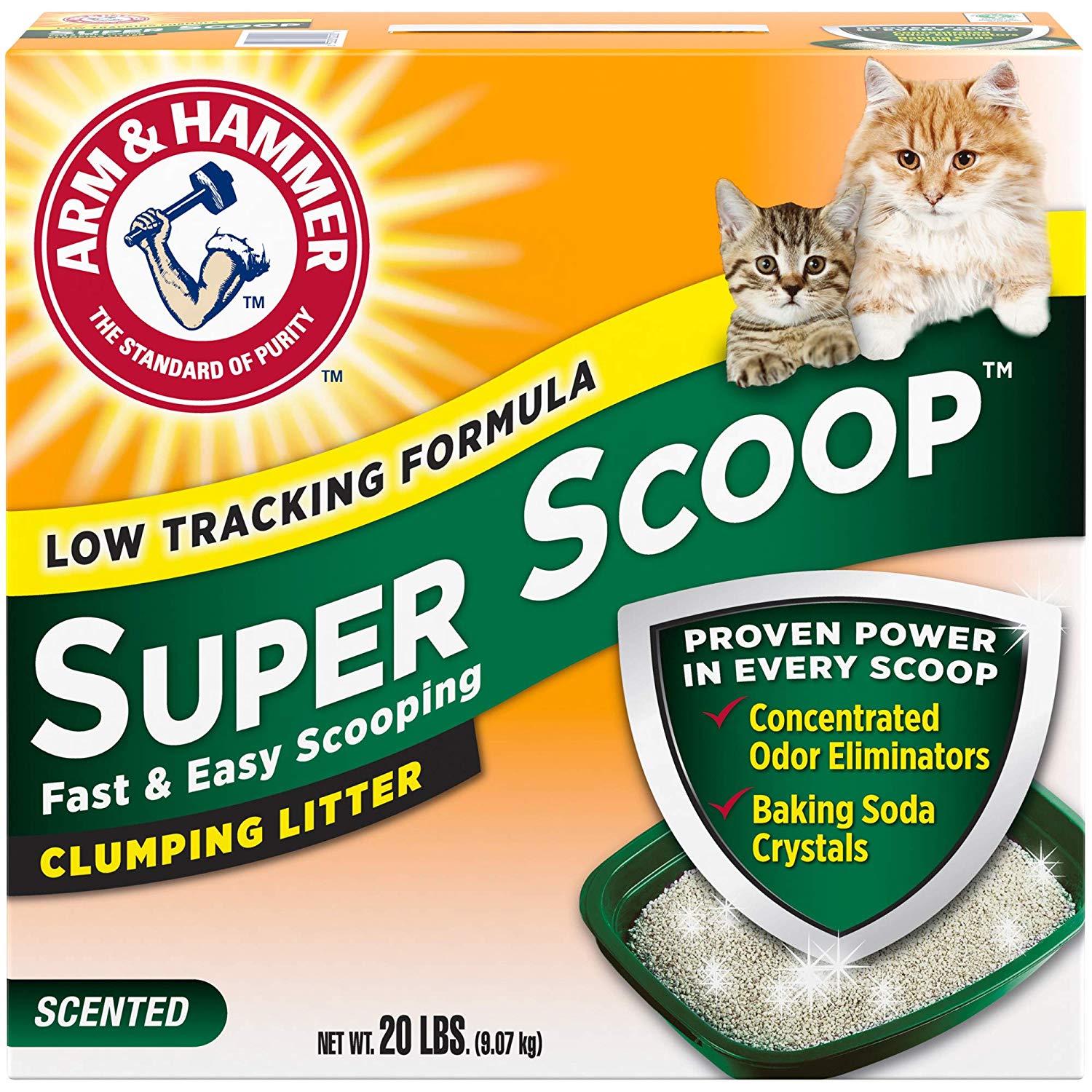 

Комкующийся наполнитель для котов ARM & HAMMER Суперскуп Свежий аромат - 9,07 кг