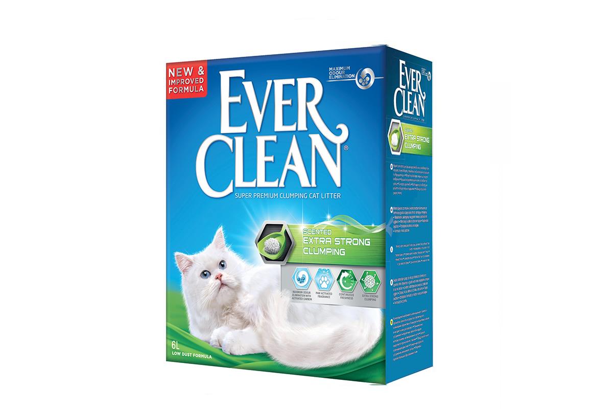 

Ever Clean Минеральный наполнитель для котов Екстра Сила с ароматом - 6л