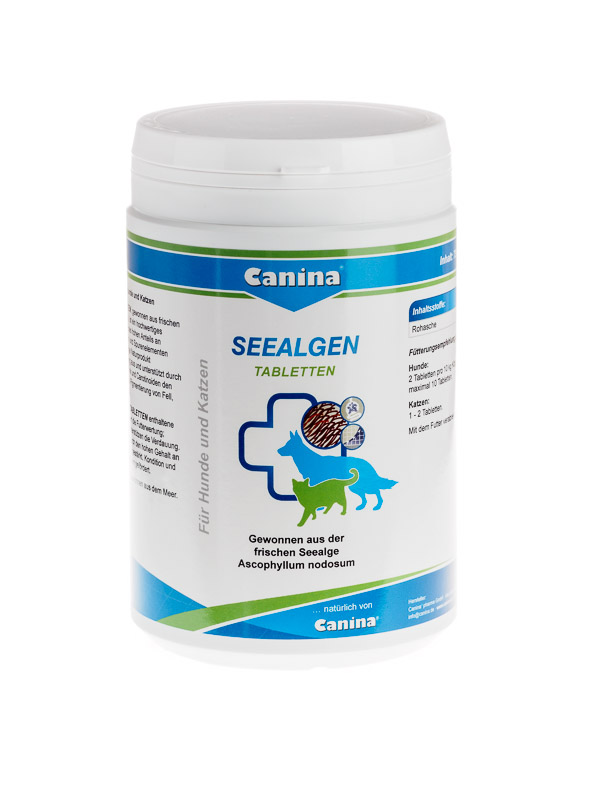 

Морские водоросли для собак и кошек Canina Seealgentabletten (Сеаглен) 730 шт. (750 г)