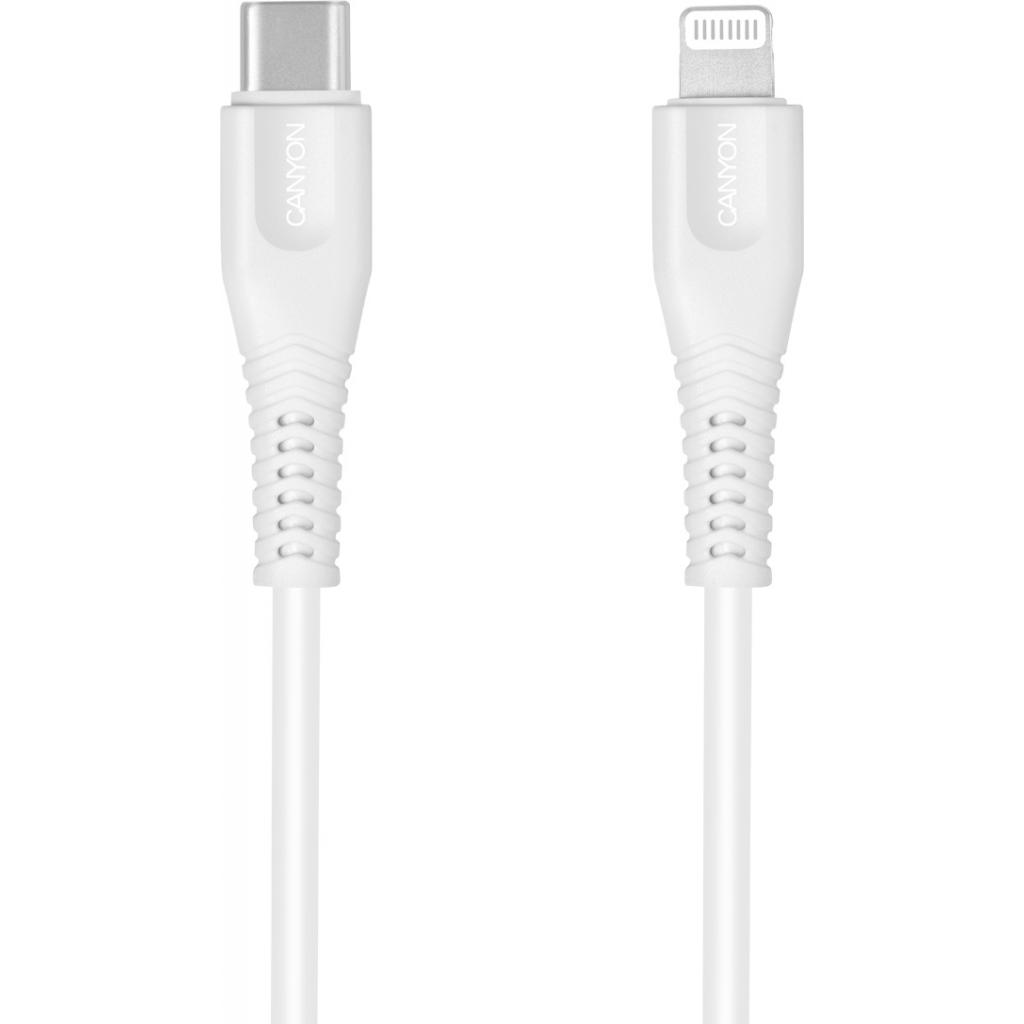 

Дата кабель USB Type-C to Lightning 1.2m MFI White CANYON (CNS-MFIC4W)