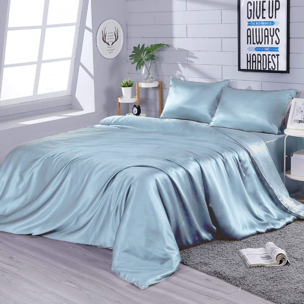 

Комплект постельного белья Zastelli Искусственный шелк Blue 145x210x2 см