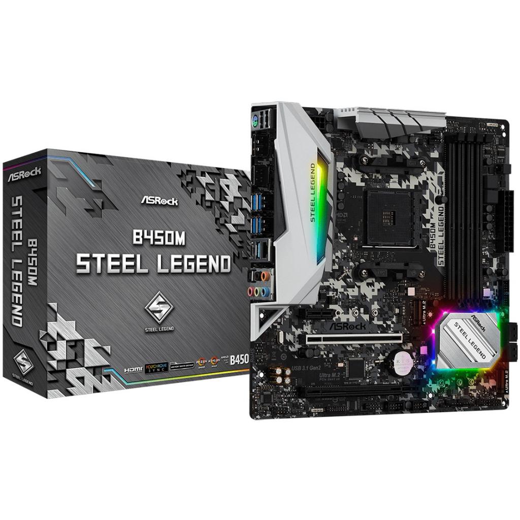 

Материнская плата ASRock B450M STEEL LEGEND