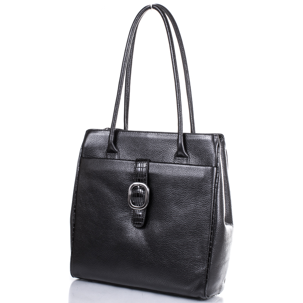 

Сумка Desisan 7131-01black кожаная Черный