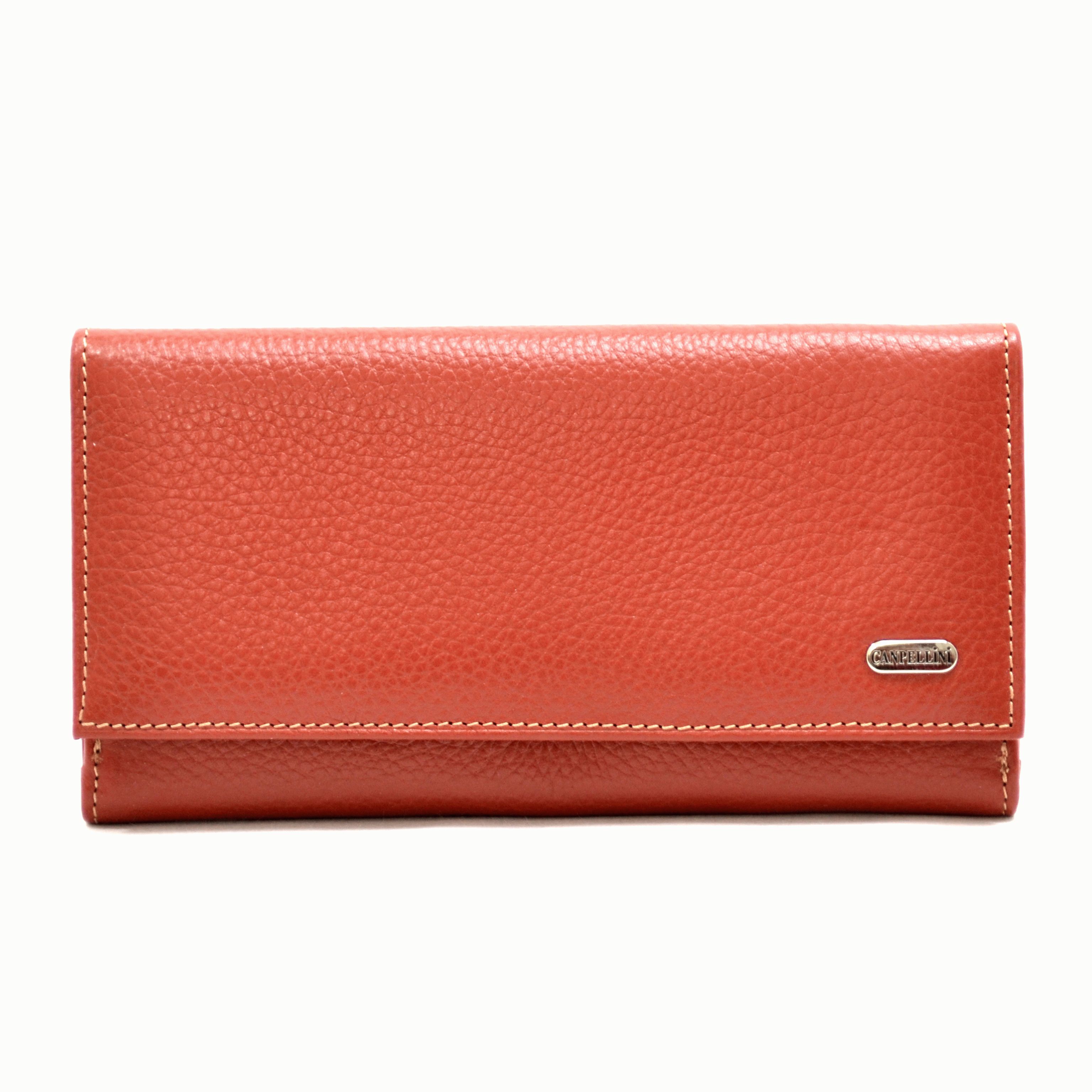 

Кошелёк Canpellini 157-306 кожаный Алый