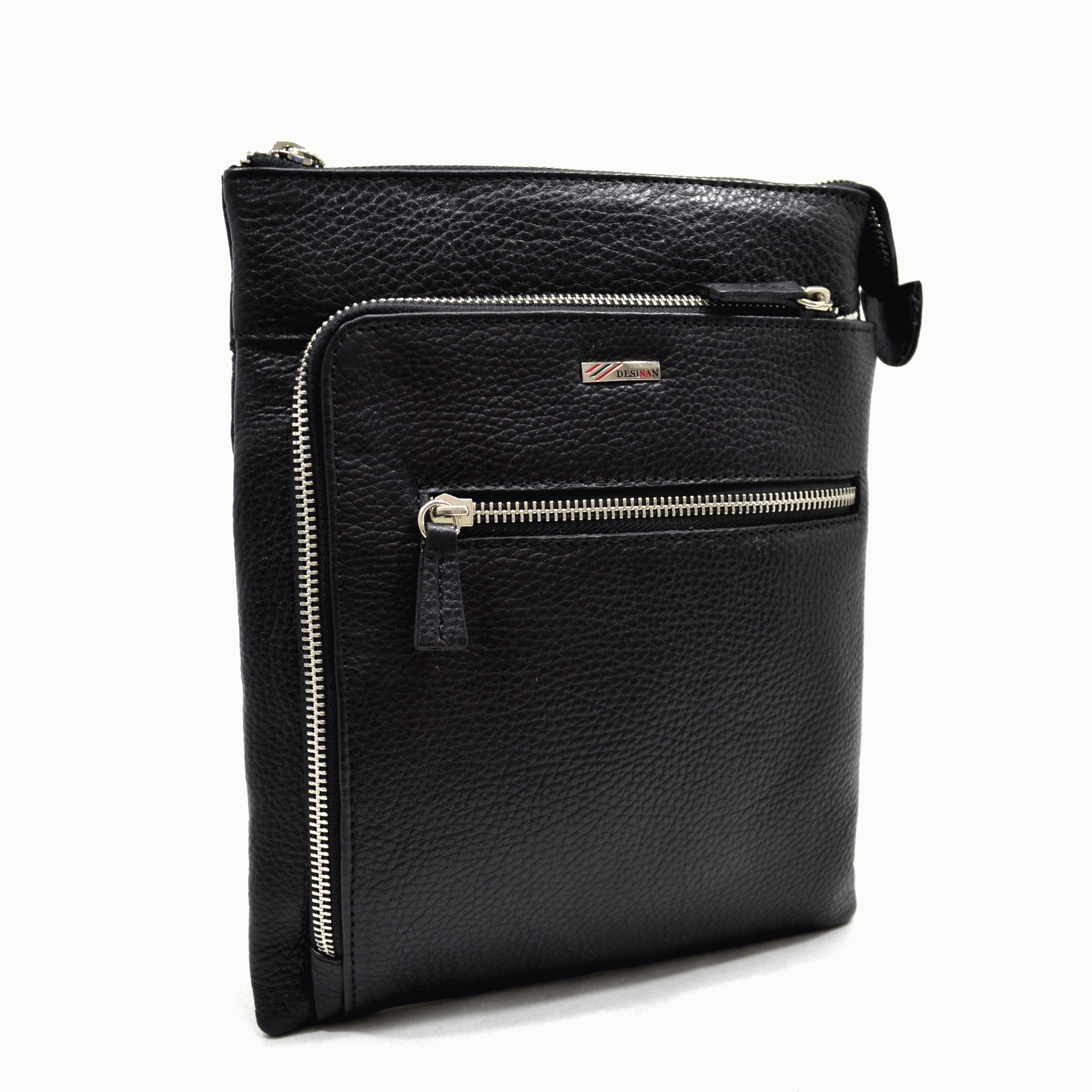 

Сумка Desisan 1459-011black кожаная Черный