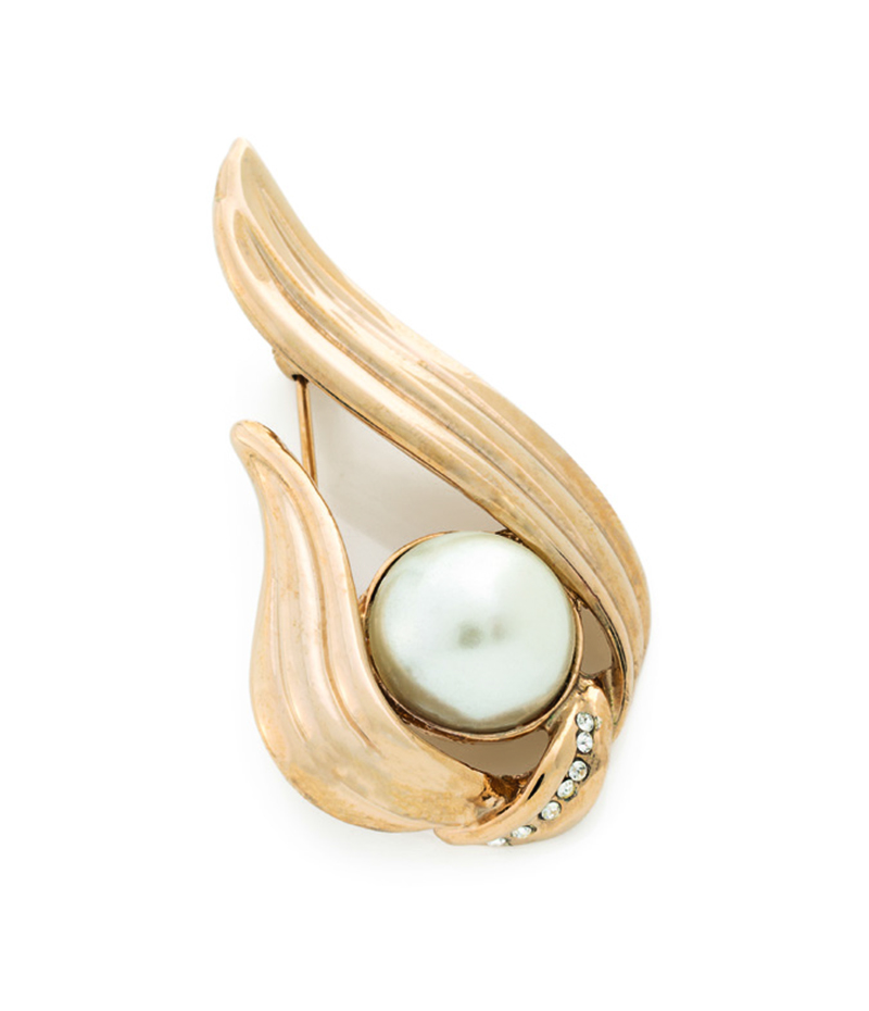 

Брошь позолоченная с жемугом Honey Fashion Accessories 87058