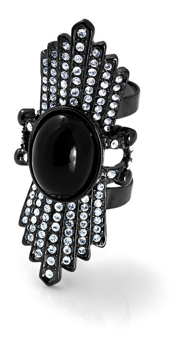 

Кольцо в оружейной стали с хрусталем Honey Fashion Accessories 59067