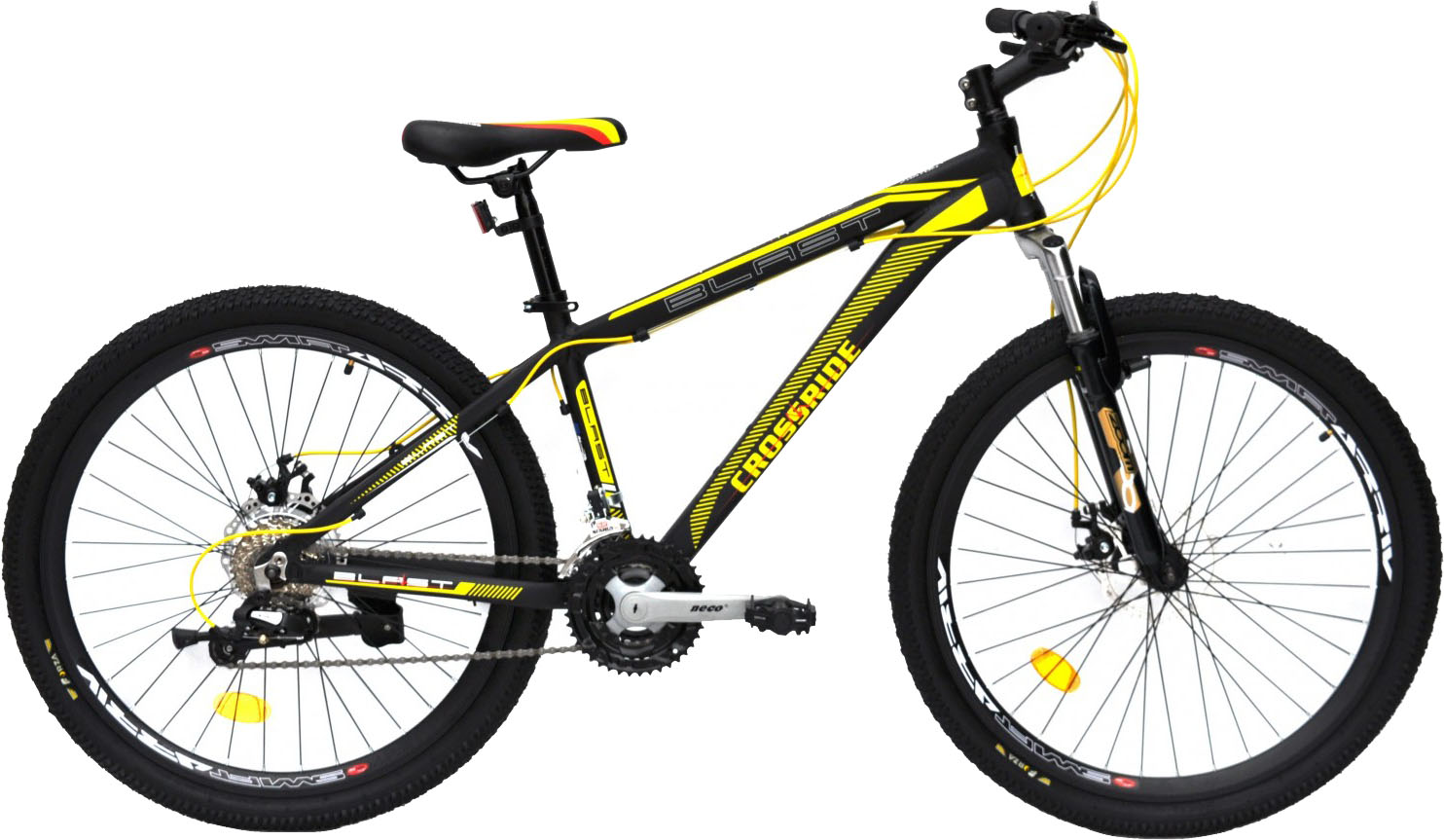 

Велосипед Crossride Blast 26" 15" 2020 Черно-желтый (0190-Ж)