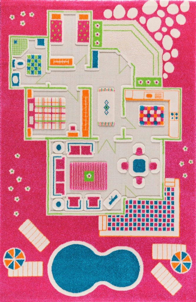 

Детский игровой ковер IVI Игровой домик размер S 80x113 см (8699149501619)