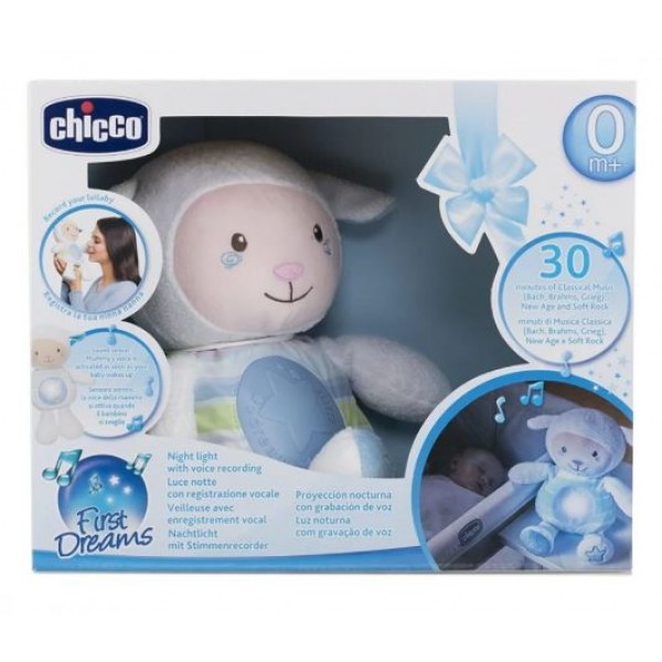 

Игрушка-ночник "Овечка" Chicco Голубой