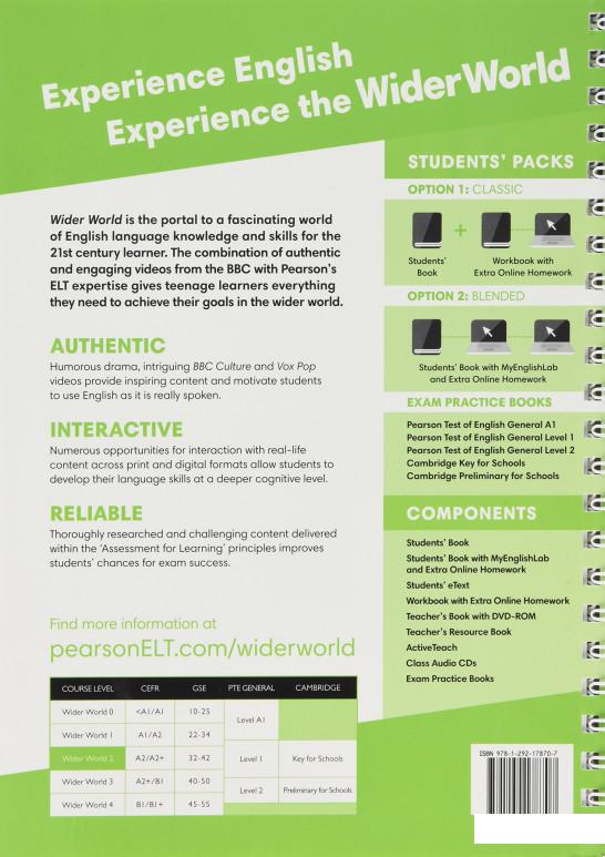 

Wider World 2 (A2) Teacher's Book with DVD-ROM & Internet Access Code (864045)