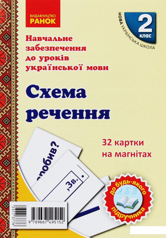 

Навчальне забезпечення до уроків української мови. Схема речення. Картки на магнітах (1224352)