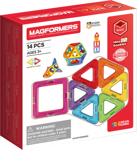 

Конструктор магнитный Magformers Базовый набор 14 деталей (701003) (8809134361092)