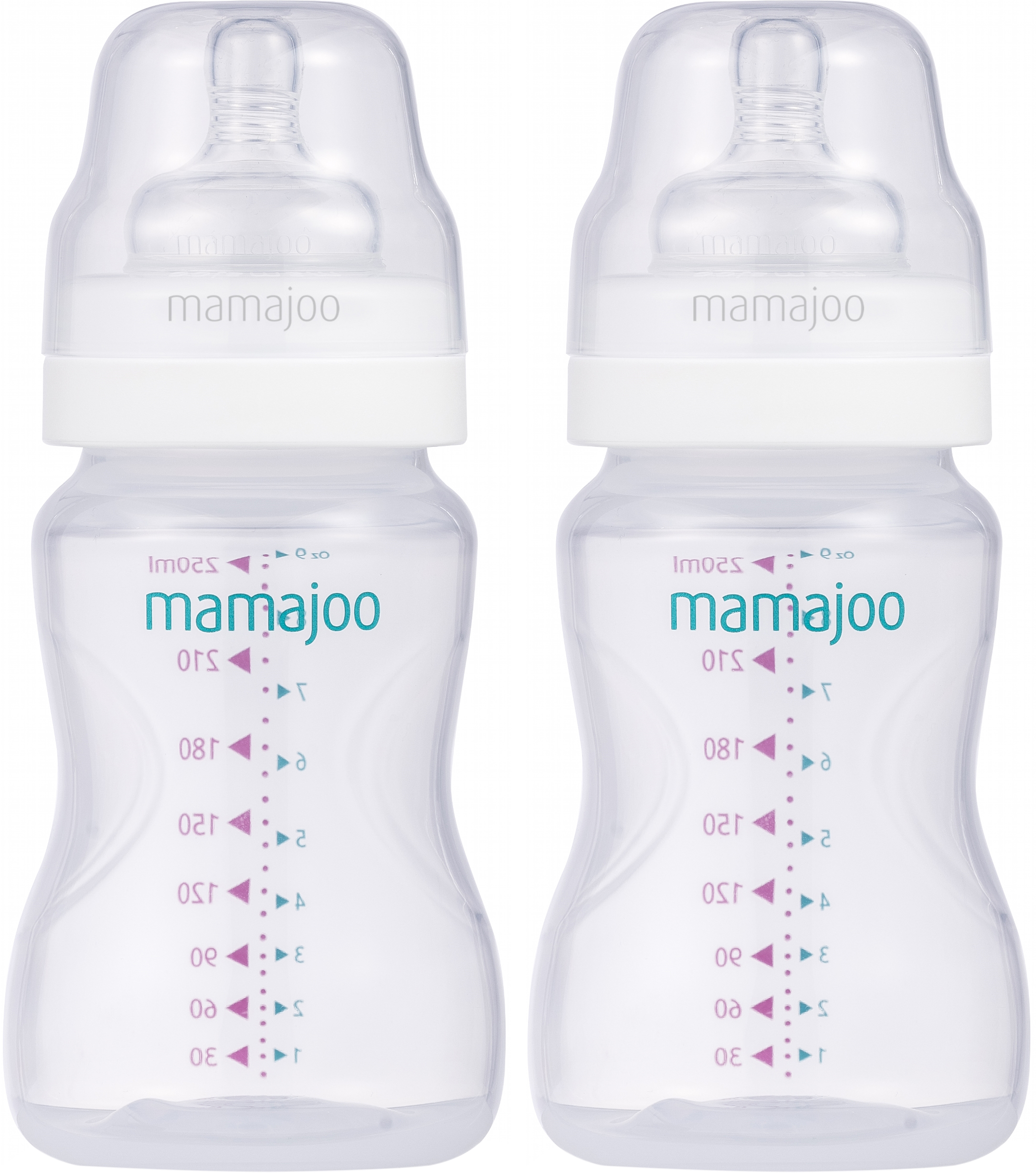 

Набор бутылочек для кормления Mamajoo Silver 250 мл х 2 шт (8697767121646)