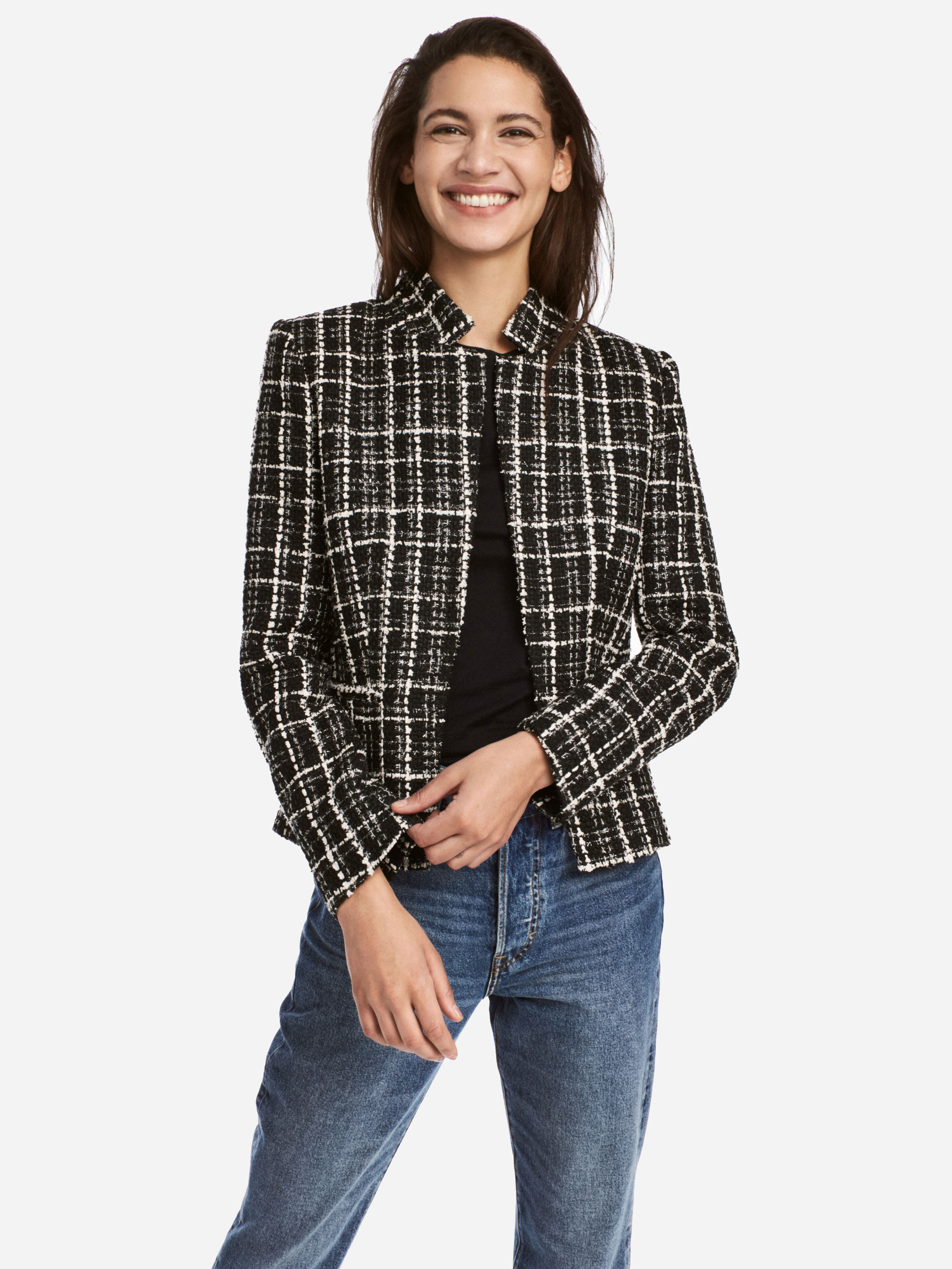 

Пиджак H&M XAZ155824AHNF 42 Черный с белым