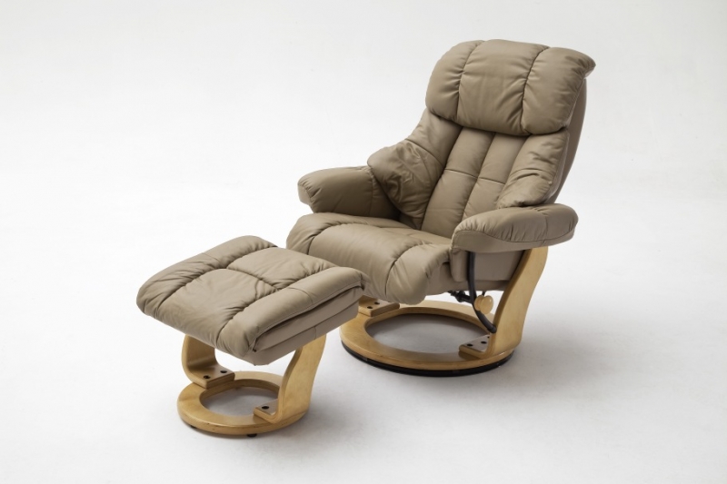 

Кресло Frost Relax Calgar Chair Nougat с оттоманкой для ног