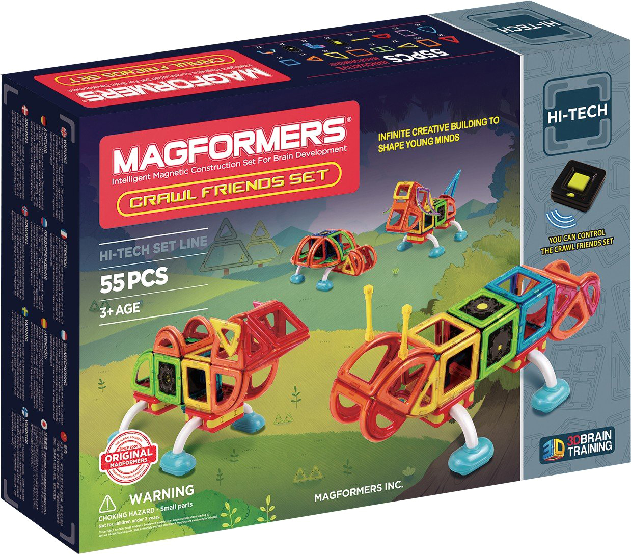 

Конструктор магнитный Magformers Рептилии 55 деталей (709006) (8809465530815)