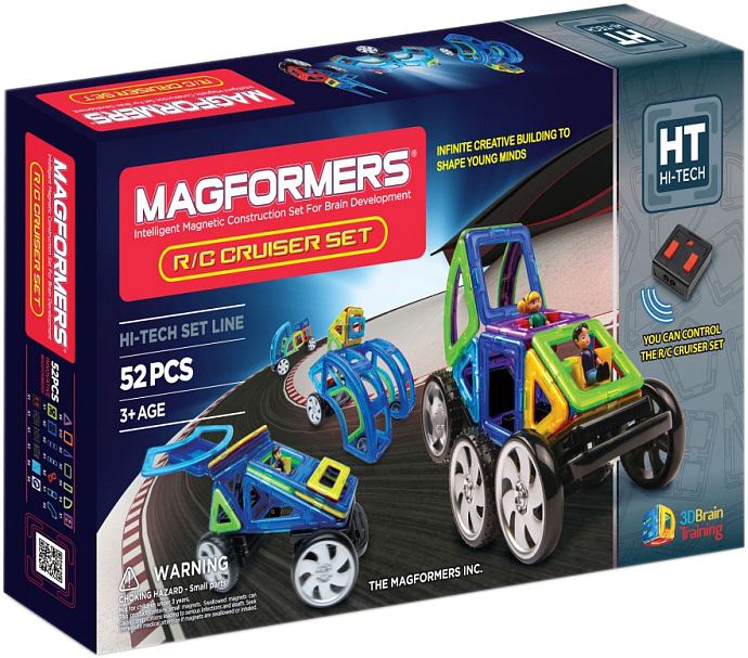 

Конструктор магнитный Magformers Суперкар 52 детали (707003) (8809134366691)
