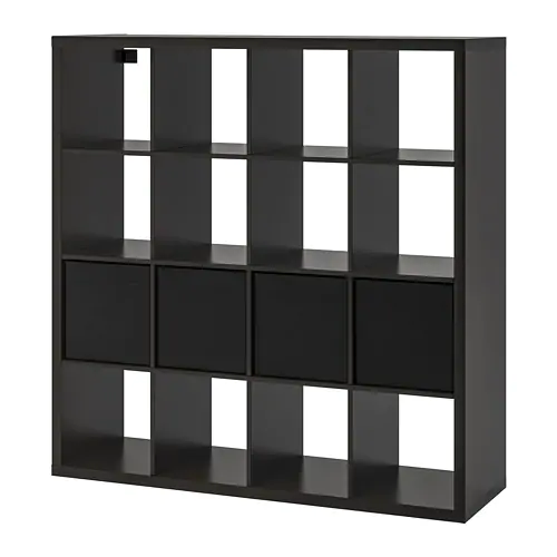 

Стеллаж IKEA KALLAX 147x147 см черно-коричневый 390.305.91