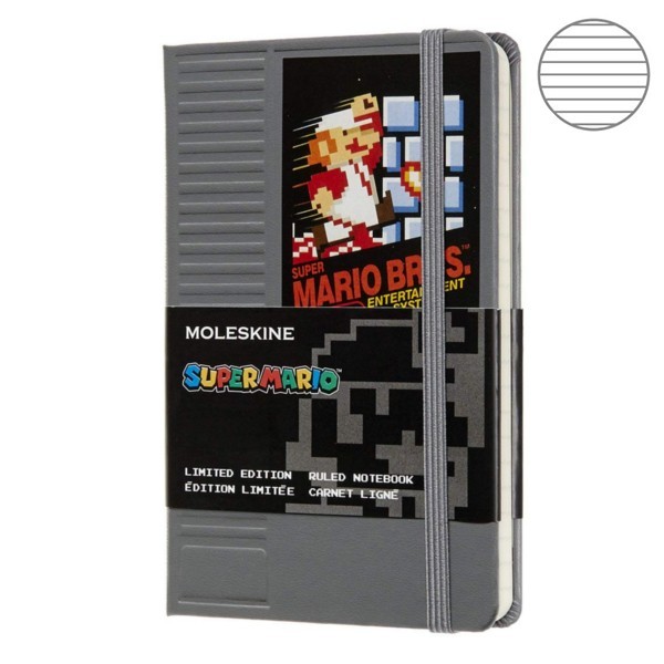 

Блокнот Moleskine Super Mario маленький серый LESMMM710NC