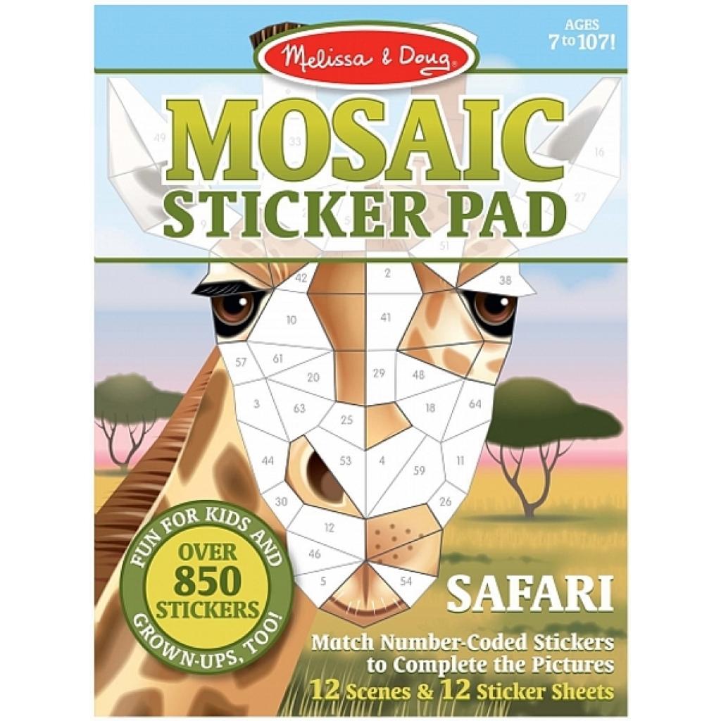 

Набор для творчества Melissa&Doug Мозаичные наклейки Сафари (MD30160)