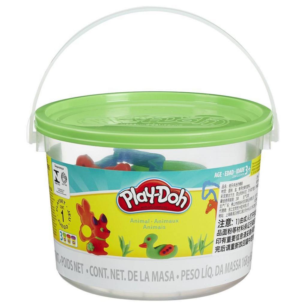 

Набор для творчества Hasbro Play-Doh Мини ведерко Зоопарк (23414_23413)