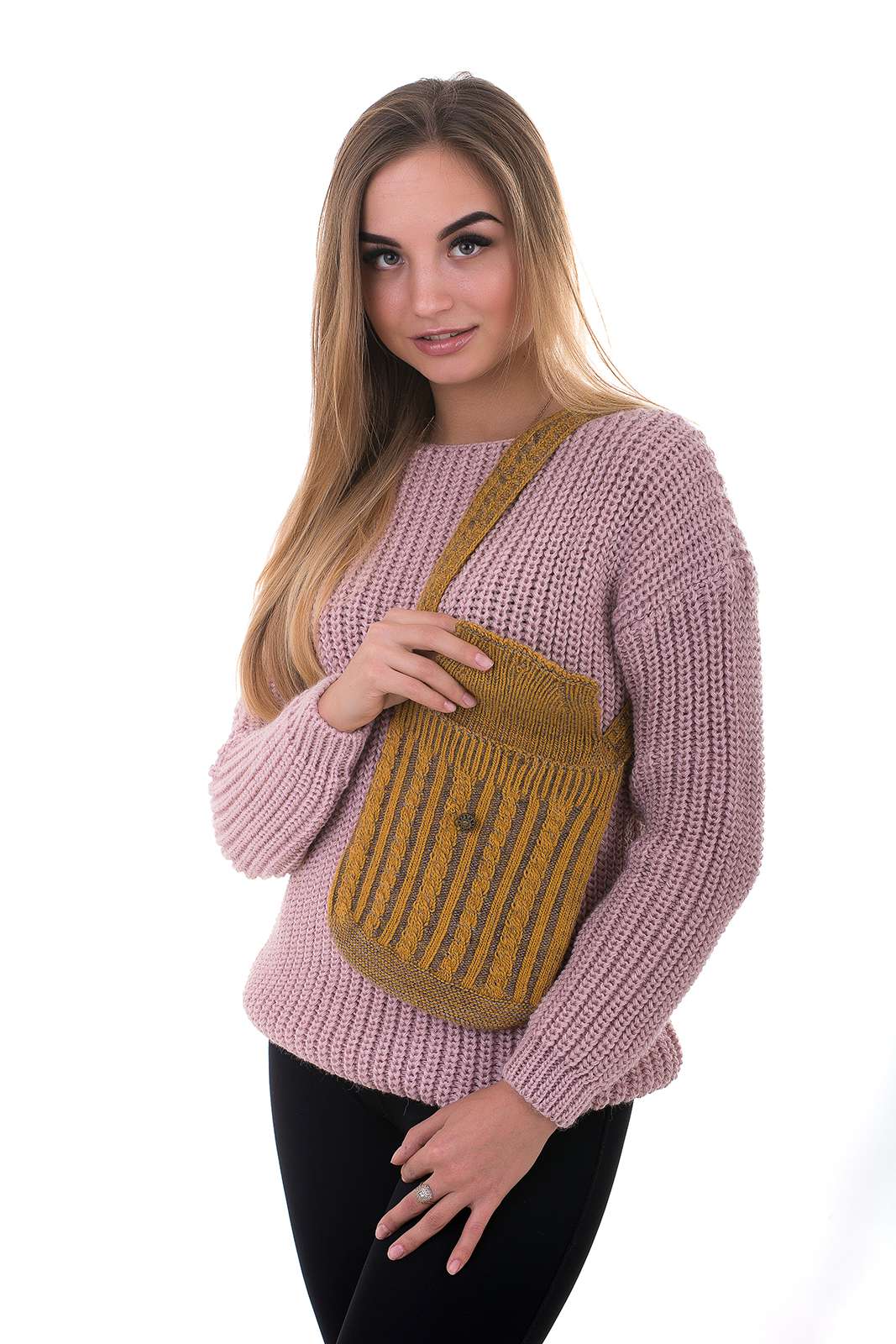 

Сумка Наталка Коса M горчичный