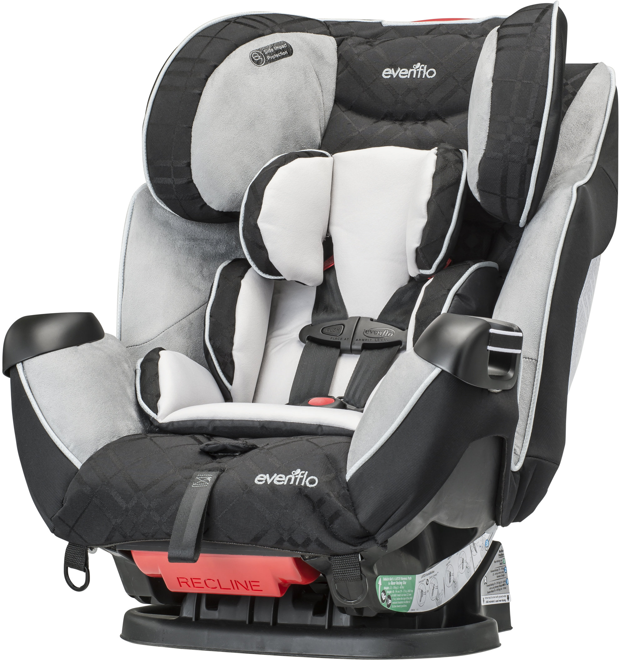 

Автокресло Evenflo Symphony Crete (группа от 2.2 до 49.8 кг) (032884182527) серый