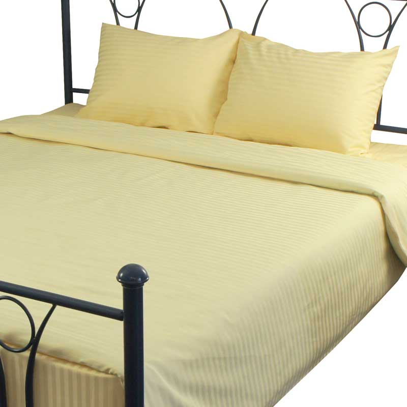 

Комплект постельного белья Руно Евро сатин-страйп арт.845.50ДУ_Beige