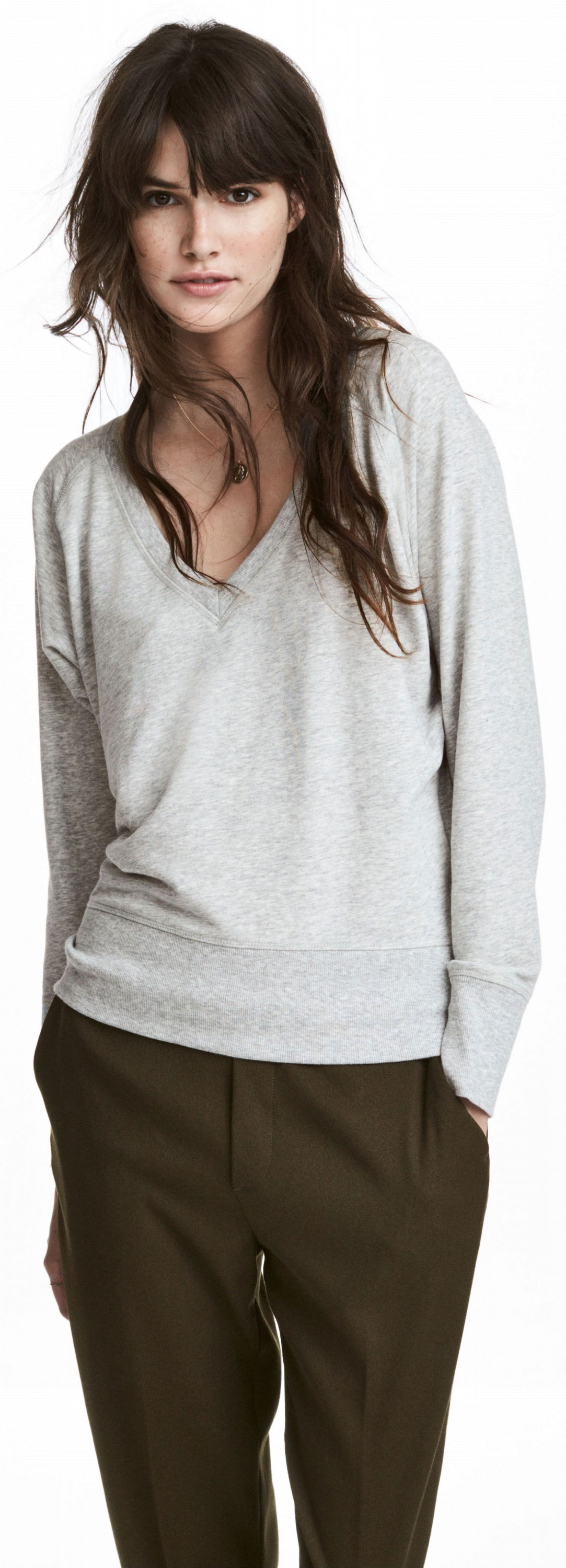 

Свитшот H&M XAZ080425GRVY M Светло-серый