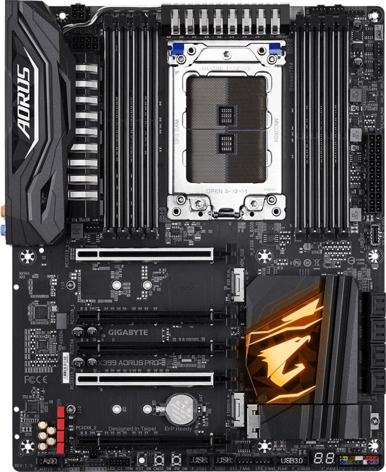 Gigabyte x399 aorus pro обзор