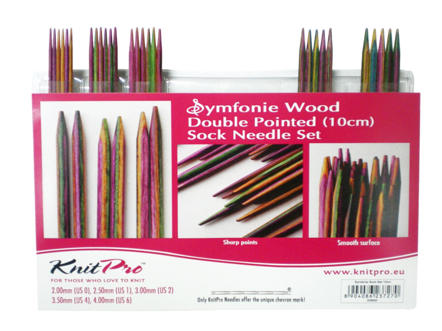 

Набор деревянных носочных спиц 10 см Symfonie Wood KnitPro 20650