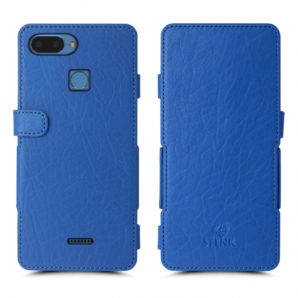 

Чехол книжка Stenk Prime для Xiaomi Redmi 6 Ярко-синий