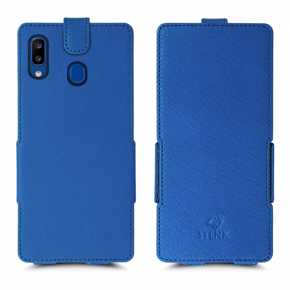 

Чехол флип Stenk Prime для Samsung Galaxy A20 Ярко-синий