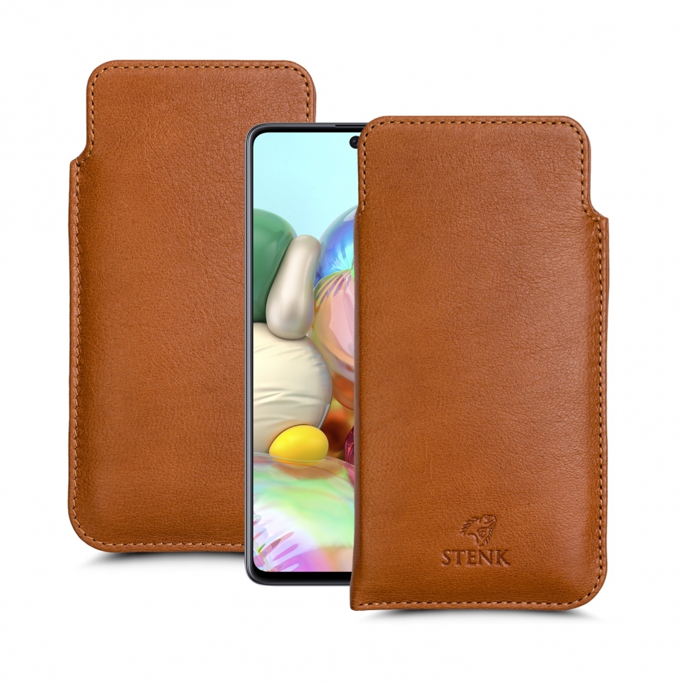 

Футляр Stenk Elegance для Samsung Galaxy A71 Camel
