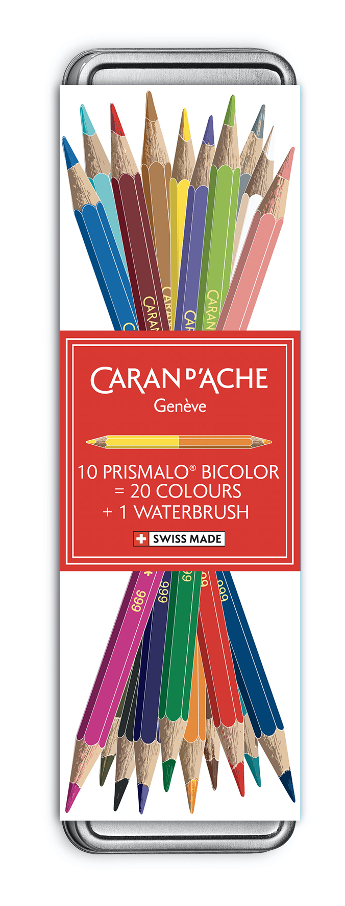 

Набір Акварельних Олівців Caran d'Ache Prismalo Bicolor Металевий бокс, 11 шт. (7630002341714)