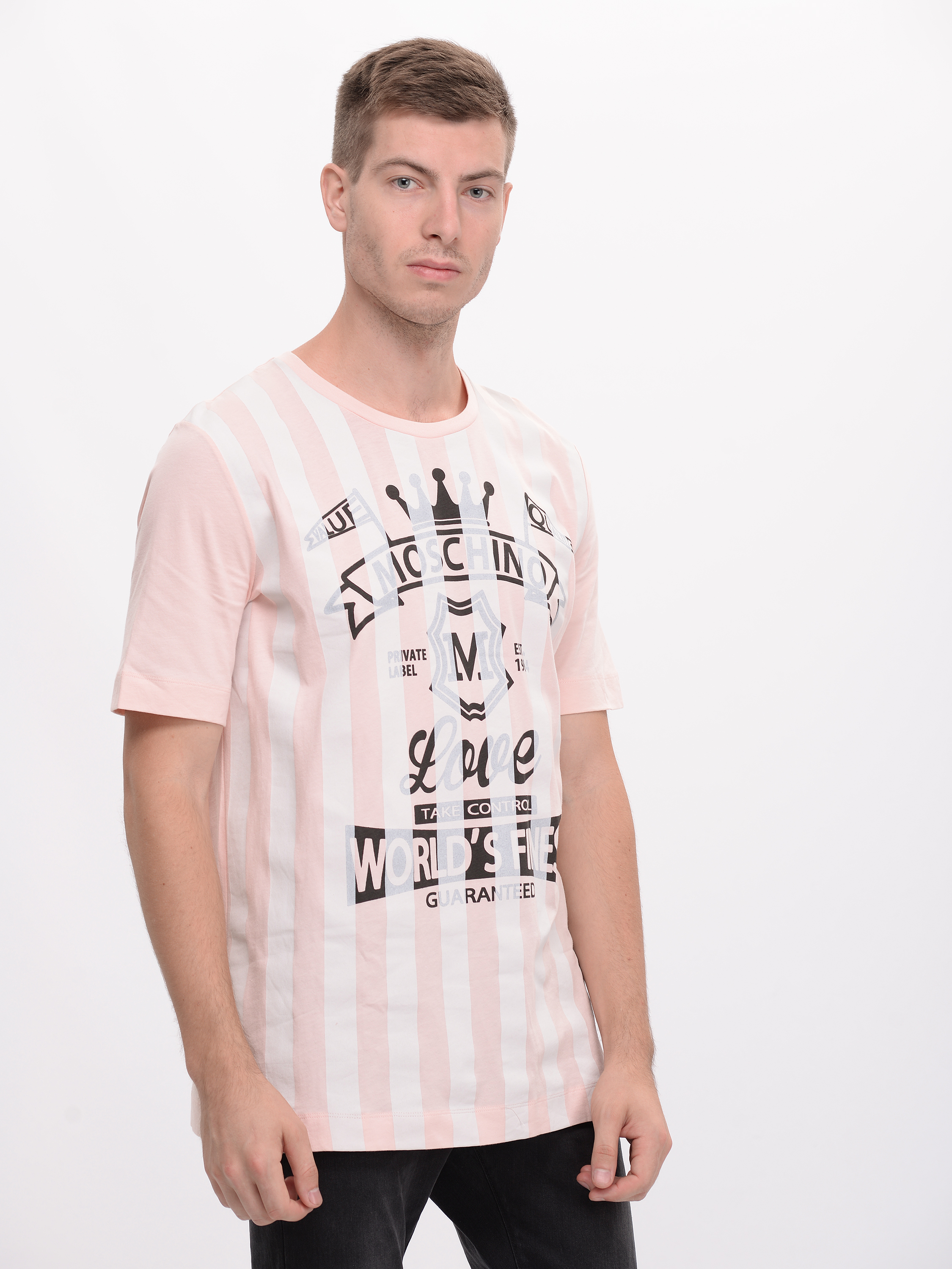

Футболка Love Moschino 8195 44 (48) Розовая с бежевым