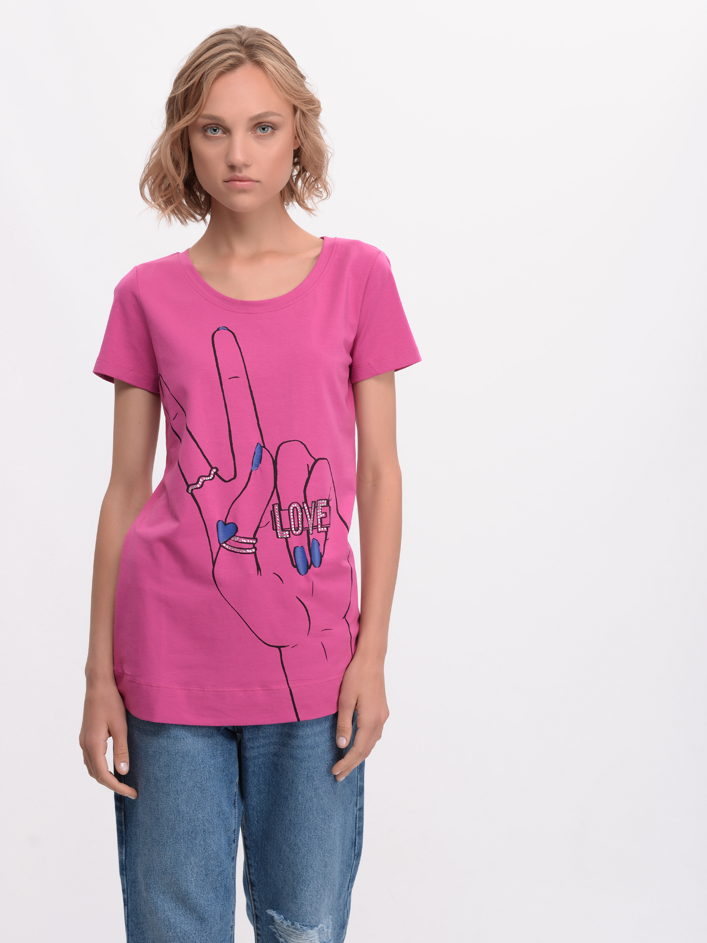 

Футболка Love Moschino 4821.4 36 (40) Амарантовая