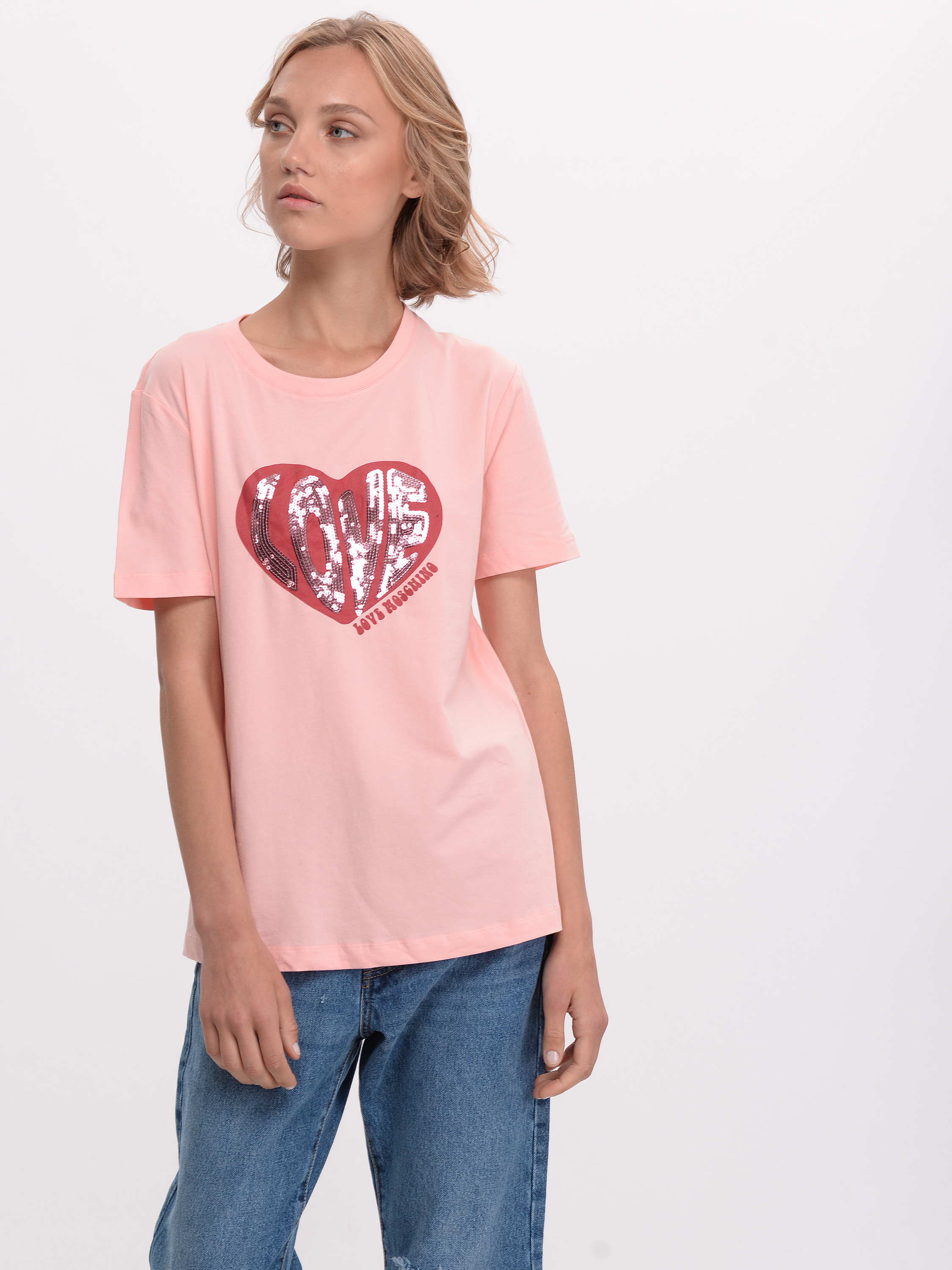 

Футболка Love Moschino 7352.4 42 (46) Розовая