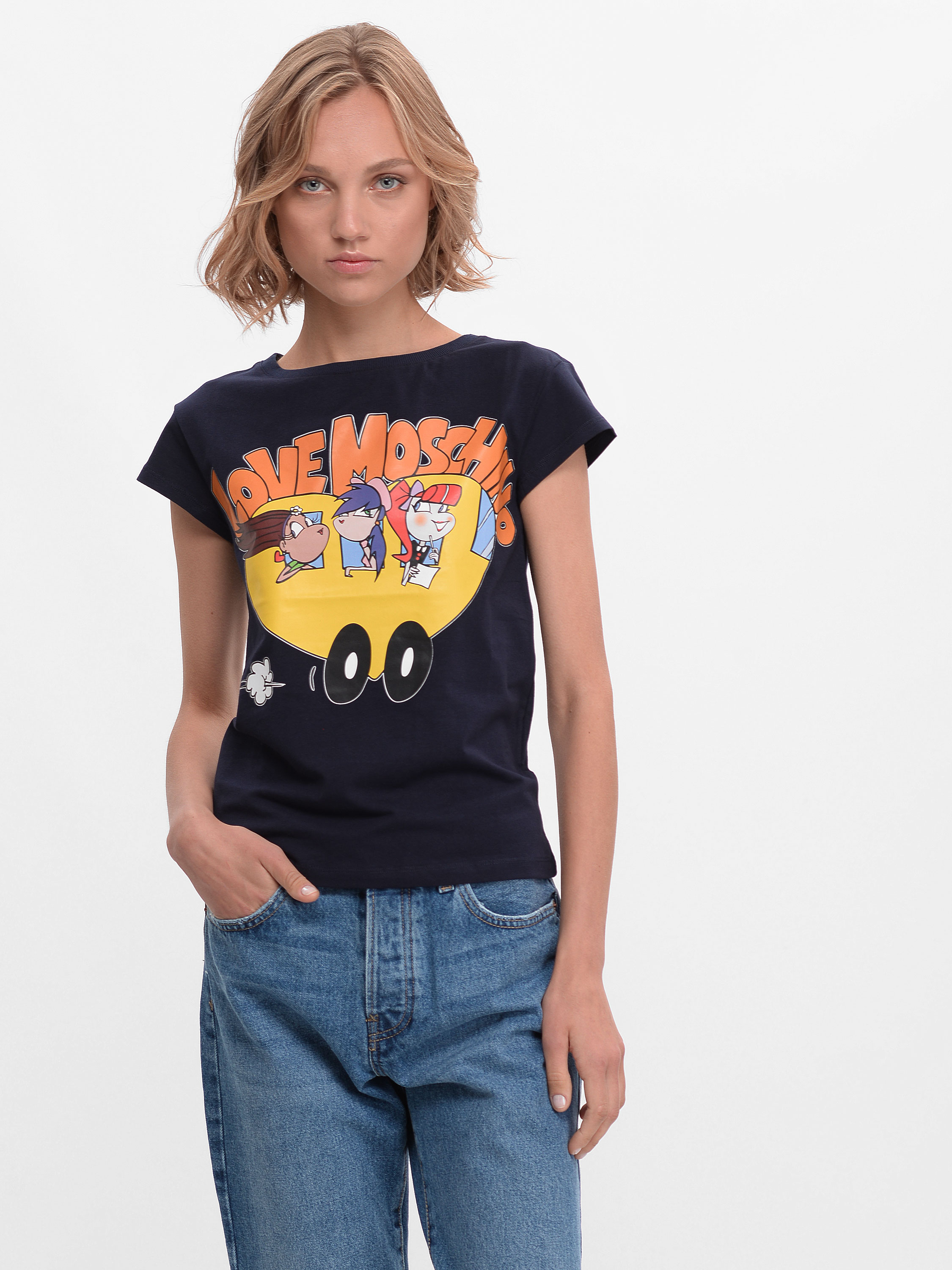 

Футболка Love Moschino 9656.1 38 (42) Темно-синяя