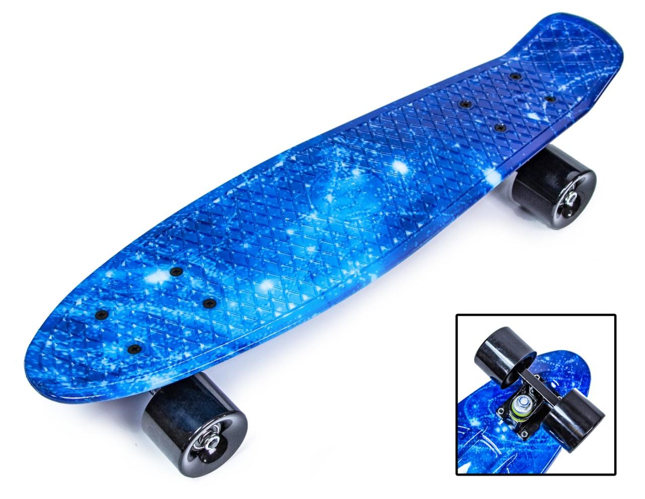 

Скейтборд SPICE Пенни борд Penny Board 22 " Синий Матовые колеса (SD 402541333)