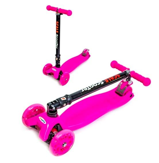 

Детский самокат SCOOTER MAXI Складная ручка Розовый (SD 992675659)