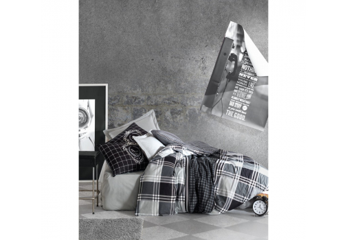 

Комплект постельного белья Cotton box Masculine Ramos Antrasit Серый
