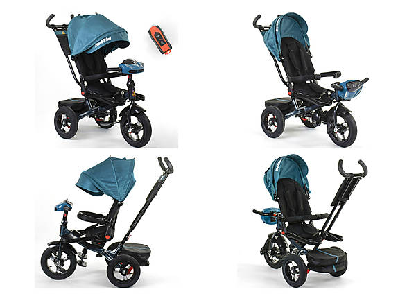 

Велосипед 3-х колёсный с фарой с USB, озвучен (синий) Tilly (6088F-02-940)