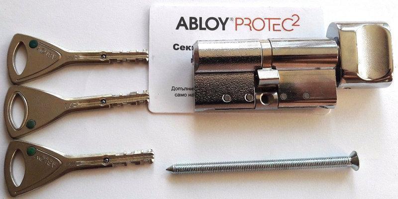 

Цилиндр Abloy Protec2 HARD 123 мм (52х71T) ключ/тумблер хром