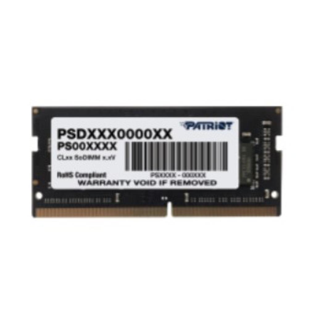 

Модуль пам&яті для ноутбука SoDIMM DDR4 4GB 2666 MHz Patriot (PSD44G266681S)