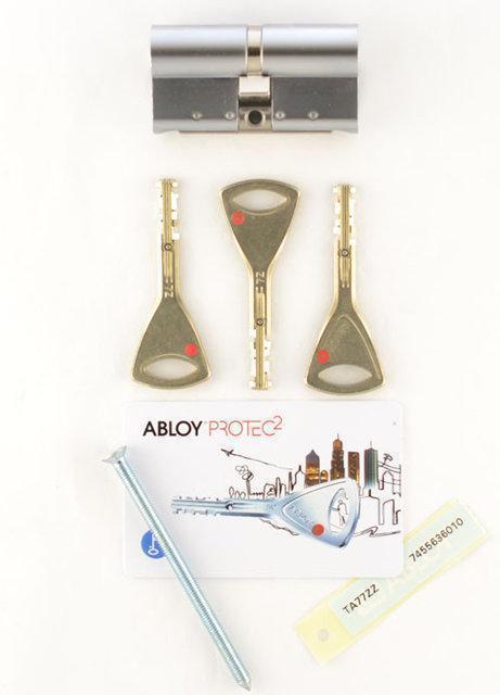 

Цилиндр Abloy Protec2 82 мм (41х41) ключ/ключ латунь